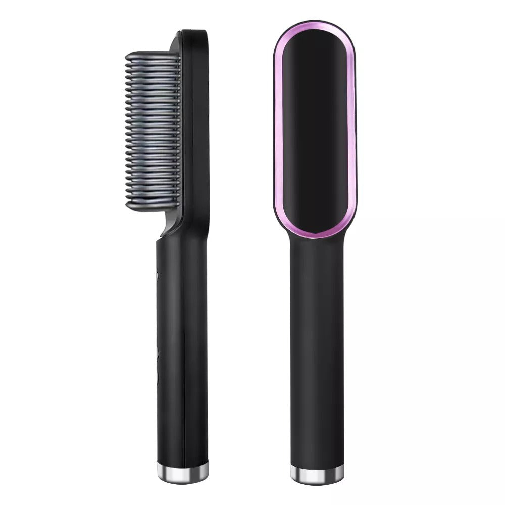 Hair Straightener Iron Brush Straight Hair Comb