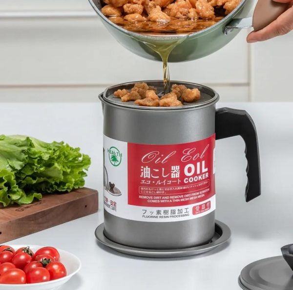 High Quality Fryer Oil Filter Pot Carbon Steel Oilcan