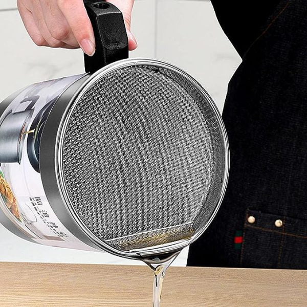 High Quality Fryer Oil Filter Pot Carbon Steel Oilcan
