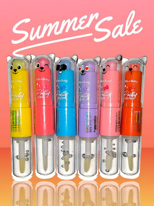 2 In 1 Cute Lip Balm + Lip Oil – Moisturizing