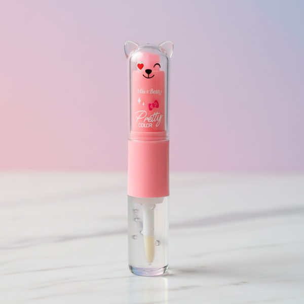 2 In 1 Cute Lip Balm + Lip Oil – Moisturizing