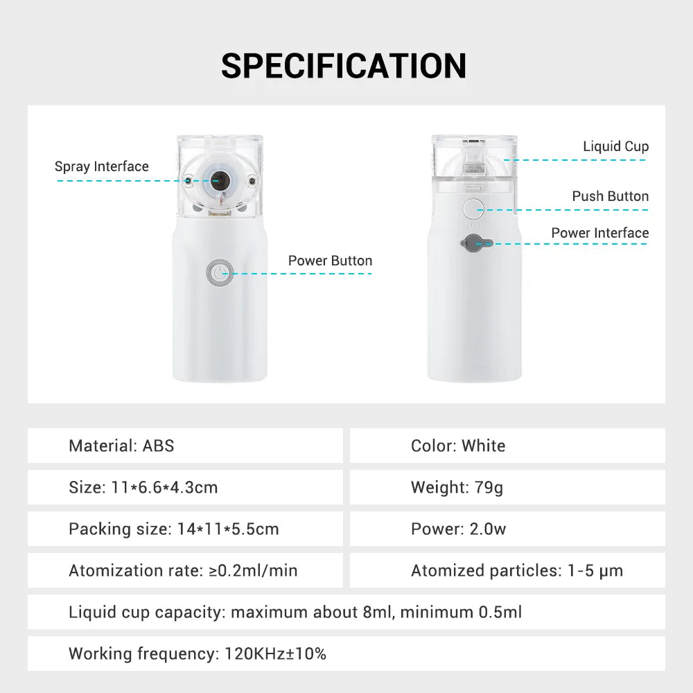 Portable Nebulizer For Asthma Inhaler Nebulizer