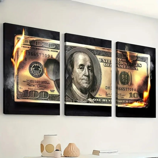 Dollar Wooden Sticky Wall Art
