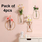 Golden Metal Vase - Stylish Home Decor - 2 Pcs