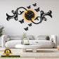 Butterfly Design Laminated Wall Clock With Backlight