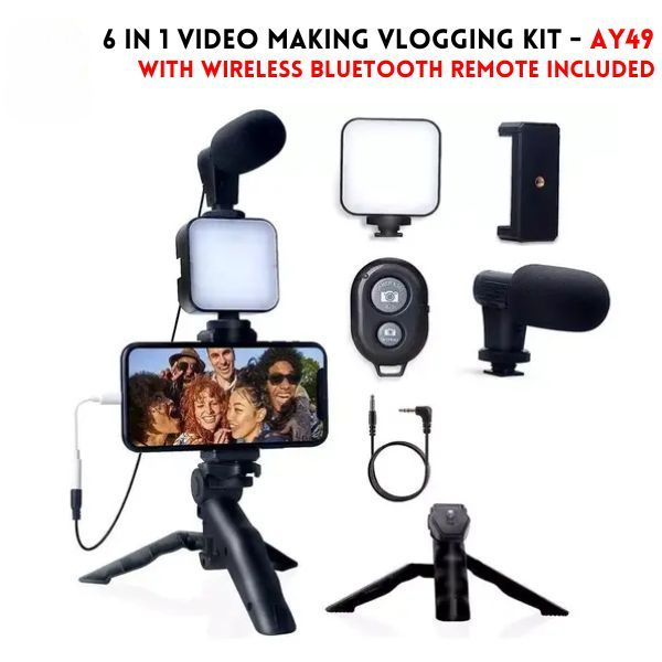 Vlogging Video Making Kit For Smartphone & Camera