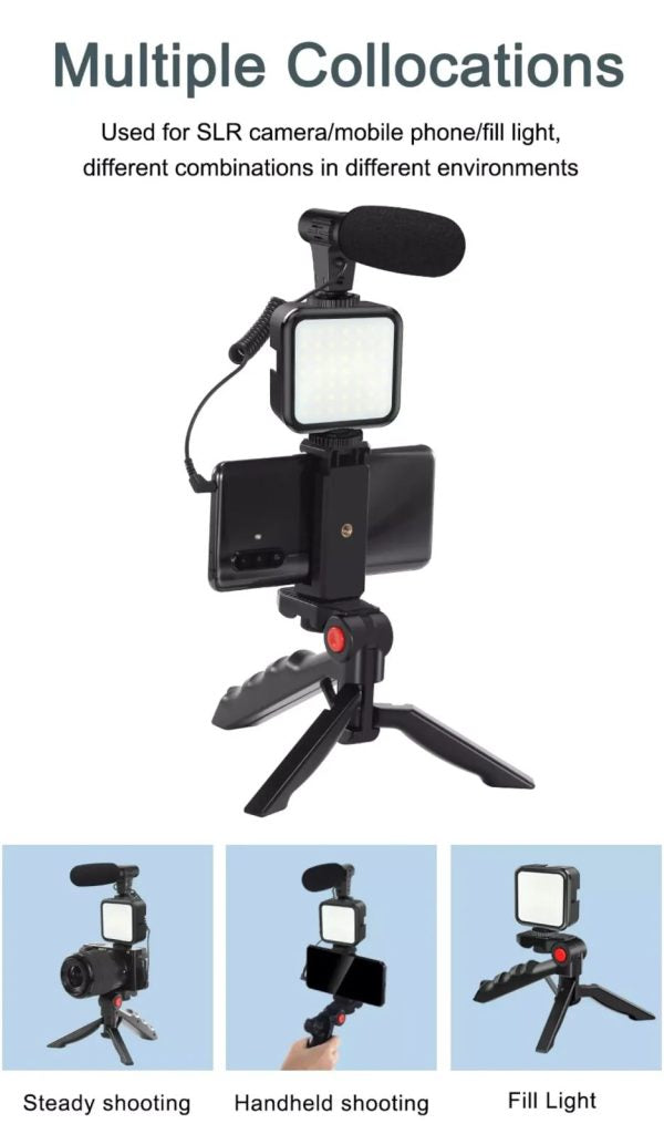 Vlogging Video Making Kit For Smartphone & Camera