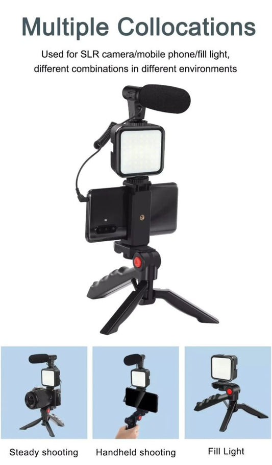 Vlogging Video Making Kit For Smartphone & Camera