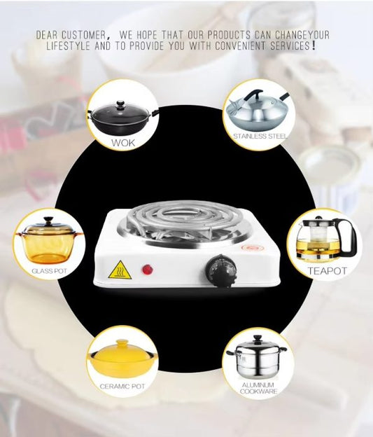 Electric Stove For Cooking – Hot Plate Heat Up