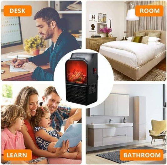 Flame Heater 1000w – Portable Electric Plug-in
