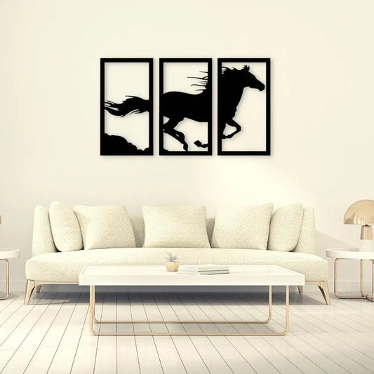 Three Panel Horse Frame