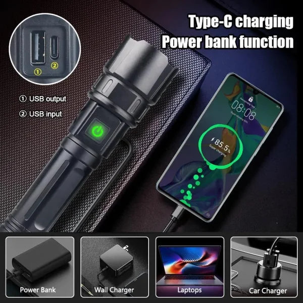 Multifunctional Rechargeable Led Emergency Flashlight
