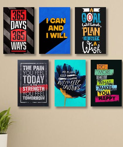 Motivational Wooden Canvas Frames